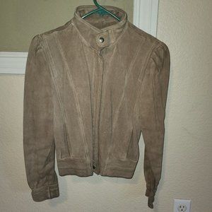 Winlit | Genuine Vintage Leather Bomber Jacket | Size 5-6